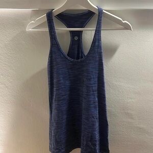 lululemon athletica Navy Heathered Tank Top